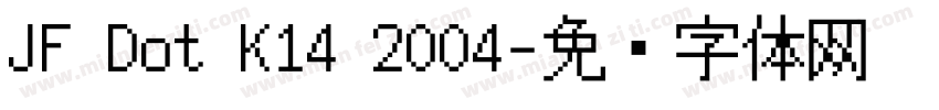 JF Dot K14 2004字体转换
